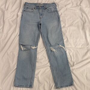 Abercrombie & Fitch Light Blue Straight Leg Jeans